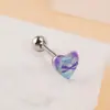 Venta al por mayor transfronteriza de motocross uña de lengua de acero inoxidable perla rosa amor uña de lengua personalidad anillo de lengua dulce punción de comercio exterior