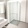 Puerta Deslizante Horizontal Cuadrada para Uso Doméstico, Mampara de Cristal Espejo Simple para Baño, Hecho a Medida por el Fabricante