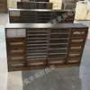 Gabinete Exhibidor de Esmalte de Uñas En Tienda Color Madera Maciza Nogal Estilo Antiguo Gabinete de Almacenamiento para Esmalte en Gel y Arte de Uñas Gabinete de Almacenamiento de Arte de Uñas para Mostrador