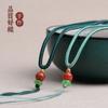 Colgante de jade tejido DIY hecho a mano, cuerda colgante, hilo ruyi, cuerda para collar, colgante de jadeíta ágata, colgante de alta calidad, cadena para suéter