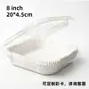Papel para freidora de aire de 8 pulgadas, tapete de papel de aceite de silicona de grado alimenticio resistente a altas temperaturas, bandeja de papel cuadrada, papel especial para freidoras de aire