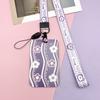 Portatarjetas Oso Morado Tarjeta de Comedor Estudiantil Transporte Público Identificación Escolar Tarjeta de Acceso Funda Protectora Insignia Lanyard Tarjeta de Campus