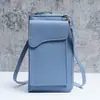 2025 Casual Nueva Moda Estilo Coreano Bolso Cruzado de Hombro Gran Capacidad Billetera Larga para Mujer Color Sólido Bolso para Teléfono Móvil