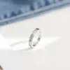 Anillo de titanio de cinco puntas hueco de lujo ligero coreano, nicho, para mujer, anillo versátil y único para el dedo índice, accesorio de mano transfronterizo
