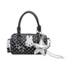 Bolso de Mano Cruzado Nuevo con Estampado de Lunares y Orejas de Conejo para Mujer, Bolso de Hombro Lindo de Moda Nicho Estilo Coreano