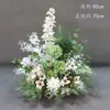 Arreglos Florales de Boda Estilo Bosque, Macetas Colgantes, Flores de Seda, Decoraciones de Pasillo, Decoraciones para la Ceremonia de Entrega del Coche de Boda, Escaparates, Plantas Verdes