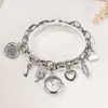 Directo de fábrica pulsera de cadena con colgante reloj joyería de alta gama reloj de pulsera de alta gama para niñas reloj de pulsera para dama