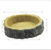 Suministros para reptiles, caja para reptiles, cuenco de alimentación para tortugas, cuenco poco profundo de resina ecológica, cuenco de alimentación para arañas, serpientes, lagartos y tortugas.