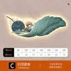 Pintura decorativa de restaurante de plumas transfronterizo con reloj, arte de pared de ciervo de lujo ligero, mural de pintura de luz LED de paisaje de estilo chino nuevo para sala de estar