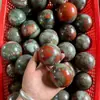 Suministro Directo de Fábrica de Bolas de Cristal de Piedra de Sangre Africana Natural, Adornos de Mano, Decoración para Escritorio y Hogar, Adornos al por Mayor