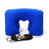 Almohada inflable de viaje en forma de U viaje Sanbao almohada para el cuello almohada lumbar inflable pvc engrosado flocado almohada en forma de U