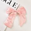 Celebridad de Internet Pinza de Resorte para Cola de Caballo Larga Clip de Primavera Corea del Sur Lazo Rayado Pasador de Peluche Clip para Niña Accesorios para el Cabello Clip para Cola de Caballo