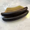 Tabla Gua Sha con Forma de Cuerno de Sándalo Morado para Belleza Facial, Uso en Casa, Tabla de Madera Maciza para Lifting Facial y Raspado Corporal para Hombros, Cuello y Espalda