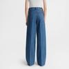 Jeans Rectos Tot Blue para Mujer, Mismo Estilo que Yang Mi, Pantalones Largos Sueltos de Cintura Alta, Venta Directa de Fábrica 2024, Versión Delgada