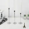 Enfeites de Suporte de Vela de Luxo Leve Nórdico, Conjuntos de Suportes de Vela Estilo Europeu, Enfeites de Decoração para Mesa de Jantar em Casa, Suportes de Vela de Ferro Galvanizado Atacado