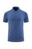 Costura da moda poliéster cor sólida de secagem rápida camisa polo homens verão negócios lapela manga curta top esportes roupas fitness