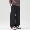 Pantalones casuales rectos de estilo retro americano para otoño e invierno para hombres, estilo old money, pantalones casuales versátiles de corte holgado japonés lavados