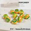 Cuentas Pintadas a Mano Coloridas Rodeando Círculos Coloridos Cadena para Teléfono Móvil Joyería Pulsera Collar DIY Multicolores Cuentas Sueltas Accesorios Material Colgante