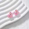 Miçangas de vidro em formato de árvore de Natal com bolinhas coloridas, pingentes para colares e pulseiras DIY, em estoque, envia em até 48 horas