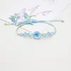 Pulseiras de Flores Secas Mais Vendidas Transfronteiriças, Pulseiras de Narciso e Flor de Cerejeira, Pulseiras Trançadas, Presentes para Estudantes e Namoradas, Itens para Barracas de Feira