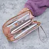 Billetera Larga Nueva para Mujer, Cartera con Cremallera Versátil, Bordada, Moda, Gran Capacidad, Billetera Suave, Bolso para Teléfono Móvil