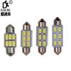 Lámpara LED de doble punta para coche transfronterizo, luz de lectura, luz de matrícula 5630 6SMD 31 36 39 41mm