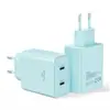 Nuevo modelo transfronterizo adecuado para iPhone 16, cargador GaN de 45W, cargador de estándar europeo, carga rápida dual-C, venta al por mayor de fábrica