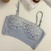 Nuevo producto transpirable con agujeros todo a juego top de tubo de copa única con tirantes ropa interior para mujer copa con agujeros espalda bonita sujetador de chica transmisión en vivo físico