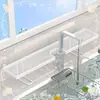 Estante vertical para almacenamiento de grifos para baño del hogar, organizador de lavabo sin taladro, organizador de cosméticos