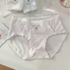 Estilo A265Ins Carta Lazo Color Sólido Simple Algodón Puro Antibacteriano Versátil Cómodo Suave Ropa Interior para Niña
