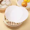 Papel para Vaporizador No Poroso, Papel de Revestimiento para Xiaolongbao Resistente a Altas Temperaturas, Papel de Aceite de Silicona Redondo, Forros de Papel Antiadherentes para Tamales y Pan, Personalizable