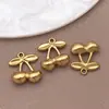 Aço Inoxidável Simples Multi-Estilo Cereja Cavalo-Marinho Estrela de Cinco Pontas Pingente Pequeno Pingente DIY Colar Brincos Acessórios de Joias