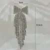 Clip de pelo de borla de lazo directo de fábrica material de decoración cadena de garra de diamantes de imitación accesorios para ropa accesorios accesorios DIY mujeres