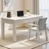 Mesa de madeira maciça em estilo nórdico, mesa de computador para quarto, mesa de escrita para casa para alunos do ensino fundamental e médio, mesa de escritório espessa e reforçada para sala de estudo