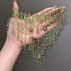 Collar Estilo Bohemio Étnico con Diseño de Borla Metálica, Largo, De Aspecto Elevado, Retro, Desgastado, Cadena para Clavícula de Alta Resistencia
