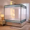 Mosquitero de Cama Estilo Dibujos Animados de Verano con Sábana Ajustable, Diseño de Tres Puertas para Evitar Caerse de la Cama, Espacio Amplio, Tienda Cuadrada con Cremallera Venta al por Mayor