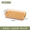 A5L Bandeja para Té Bandeja Entrada-lujo Hogar Pequeña Bandeja de Drenaje Bandeja de Té Sala de Estar Mesa de Café Taza de Té Taza de Agua Rectangular Agua