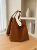 Bolsa tote vintage fosca de camurça estilo europeu e americano, um conjunto de bolsas mãe e filha, grande capacidade, bolsa de ombro feminina, fornecimento transfronteiriço, uma peça