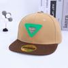 Sombreros Infantiles de Comercio Exterior con Parche de Letra g, Gorras Hip-Hop con Bloques de Color, Gorras de Béisbol de Ala Plana para Street Dance, Sombreros de Sol para Primavera y Verano