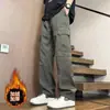 Pantalones de Trabajo Americanos para Hombre Primavera y Otoño Sueltos Casuales Pierna Recta Pantalones para Hombre Adolescente Marca de Moda Deportivos Funcionales Pantalones Paracaídas