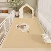 Tapete de Chão para Pets Anti-Urina, Carpete de Grade para Cachorros em PVC, Tapete de Grade para Gaiola de Cachorro Limpeza com Um Toque, Tapete de Alimentação para Gatos, Desenho Animado Fofo Impermeável