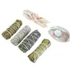 Cola de Ratón Madera Sagrada Lavanda Purificante Set de Aromaterapia Planta Natural Romero Hojas de Eucalipto Concha de Abulón Blanco Mayoreo