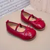 Zapatos de Princesa con Lazo para Niñas 2026 Nuevos Zapatos Mary Jane de Cuero para Niños Primavera y Otoño con Suelas Suaves, Cómodos y Versátiles para Bailar
