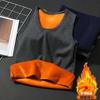 Chaleco térmico de invierno para hombre, grueso y con forro polar, ropa interior deportiva de talla grande, resistente al frío y sin rastro.