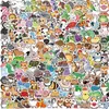 200 Adesivos de Animais Tamanho Pequeno Desenho Animado Graffiti Manual DIY Capa de Celular Caderno Caneca de Café Adesivos à Prova d'Água