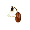 Lámpara de Pared Francesa Lámpara de Mesita de Noche para Dormitorio Estilo Vintage Pasillo Corredor Sala de Estar Creativa Lámpara Decorativa de Atmósfera con Cable de Tirar