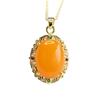 Colgante de Ámbar Natural Lleno de Miel Collar de Cera de Abeja Vieja Joyería Fábrica Venta al por Mayor Dropshipping S4022702