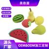 Varios Estilos de Frutas, Sandía, Fresas, Esponjas de Maquillaje Húmedas y Secas, Polveras Estéreo con Forma Especial de Mango Limón Se Pueden Personalizar