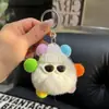 Chaveiro de Elfo de Pelúcia Colorido em Alta no Tiktok Fofo Desenho Animado Bola de Carvão Boneca Pingente Acessório de Bolsa para Mulheres