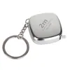 Cinta métrica de acero inoxidable de 2 m, impermeable y a prueba de óxido, cinta métrica para cintura, cinta métrica de regalo, personalizable con logo, llavero de mini cinta métrica